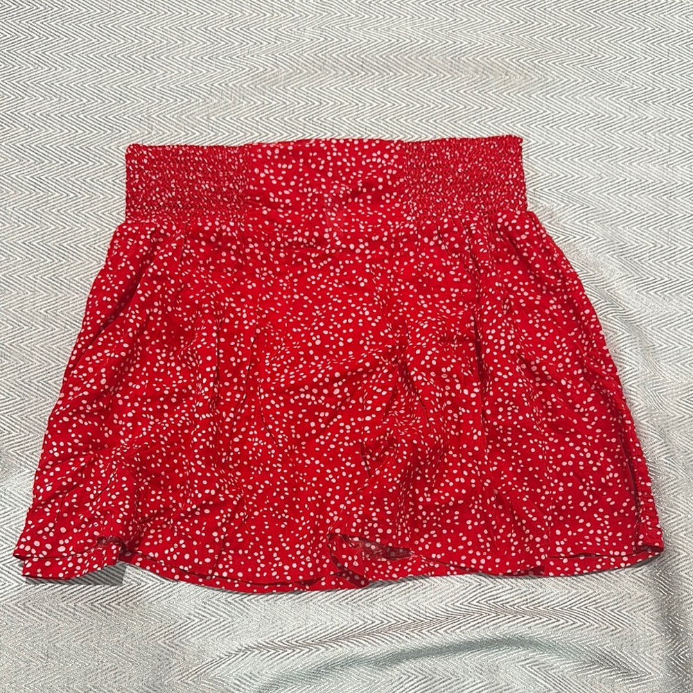 GAP Red and White Skater Skirt